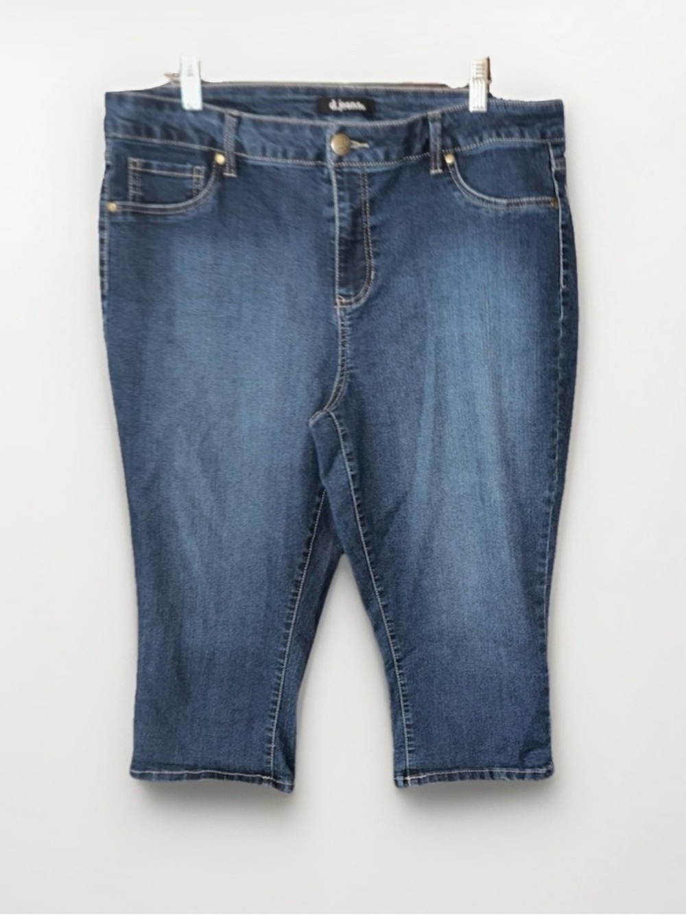 d. jeans Indigo Stretch Capri Jean Pants